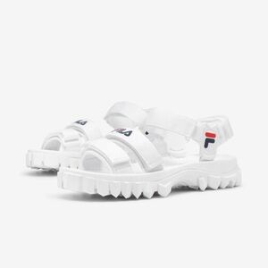 FILA Women’s Yak Sandal in White Velcro
